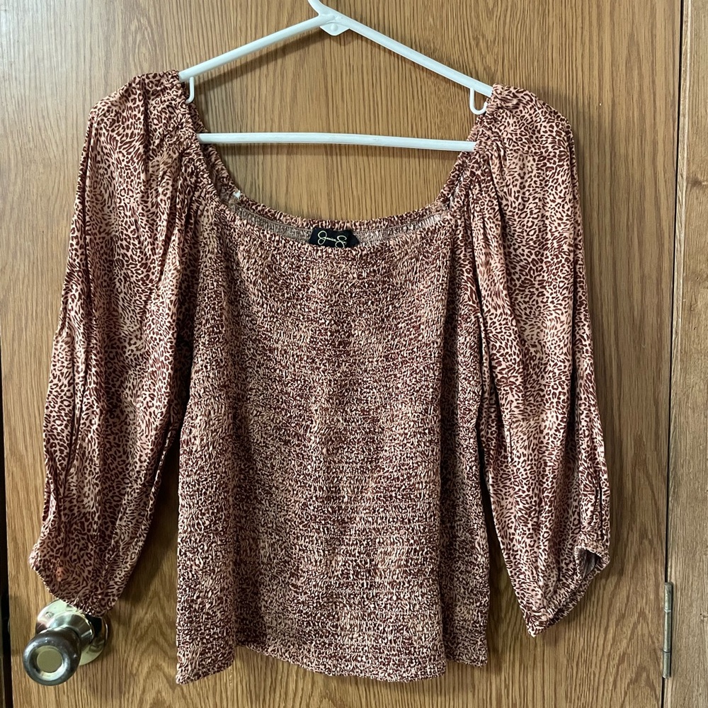 Jessica Simpson Animal Print Top